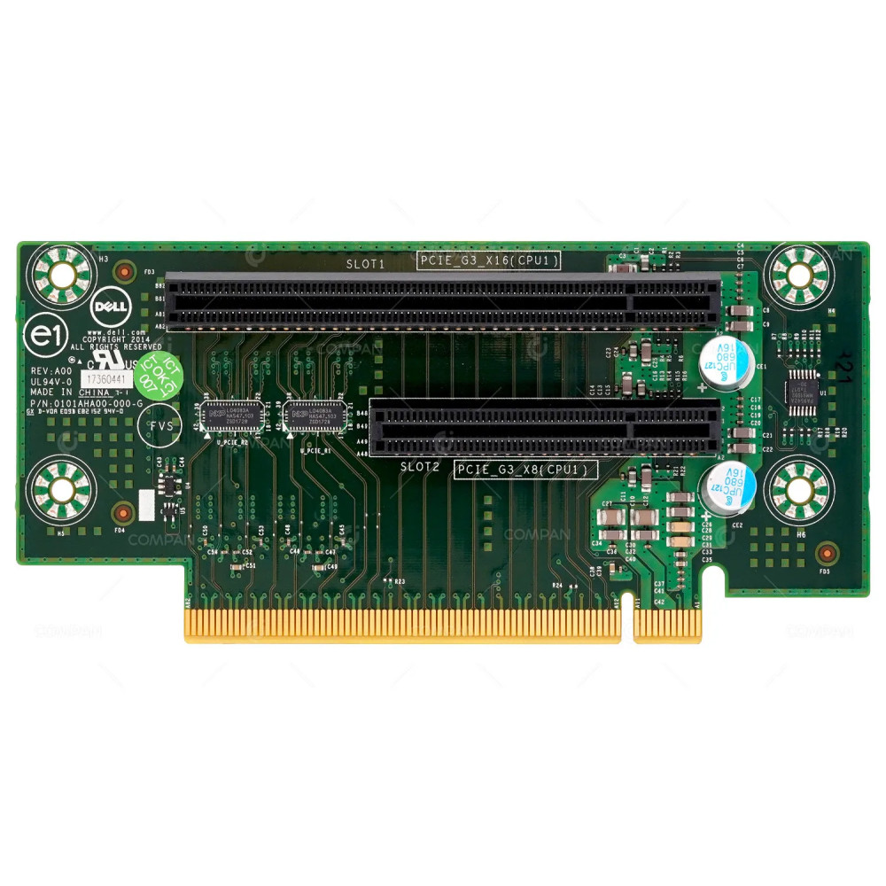 PTTNT  DELL RISER CARD 1X PCIE 3.0 X8 1X PCIE 3.0 X16 FOR R530